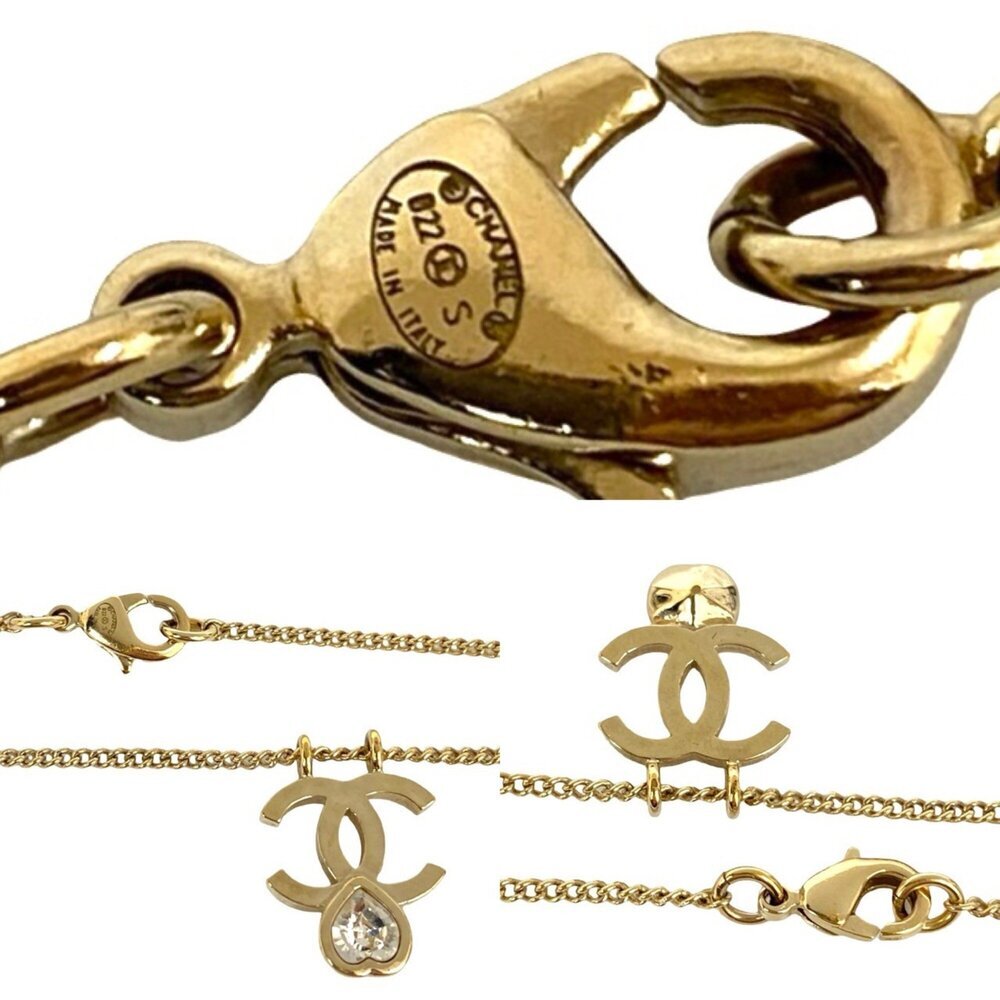 CHANEL Authentic Gold Logo Necklace - Picture 2 of 4